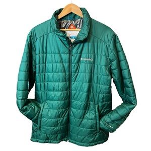 Columbia Omni-Heat Green Puffer Jacket – Men’s XL Thermal Reflective Coat